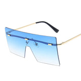 other : Leona | Lunettes de Soleil Oversize Femme in OrDoubleBleu van Seroa
