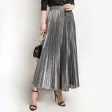 skirts : Jane | Jupe Longue Plissée Haute Taille Femme Élégante in van Seroa