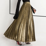 skirts : Jane | Jupe Longue Plissée Haute Taille Femme Élégante in van Seroa