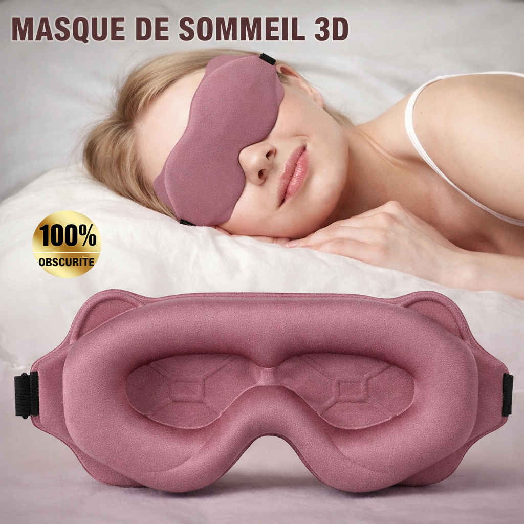Regulowana maska na oczy 3D – komfortowa, blokująca światło dla mężczyzn i kobiet