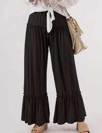 Bequeme Bootcut-Damenhose aus atmungsaktivem Stoff