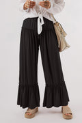 Damskie wygodne spodnie bootcut z oddychającego materiału