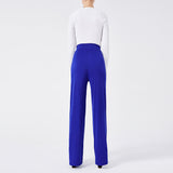 other : Isabel | Pantalon Fluide Femme en Polyester à Jambes Larges in van Seroa