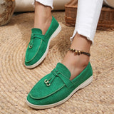 bags : Isabelle | Chaussures Femme Mocassins Cuir Élégants in Vert van Seroa
