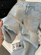 Jeans pour femmes : Zilla | Jeans Femme Slim Fit en Denim avec Paillettes in van Seroa
