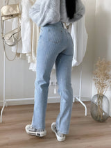 Jeans pour femmes : Zilla | Jeans Femme Slim Fit en Denim avec Paillettes in Noir van Seroa