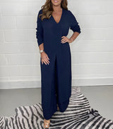 Delphine | Jumpsuit Femme Élégant Pantalon Large