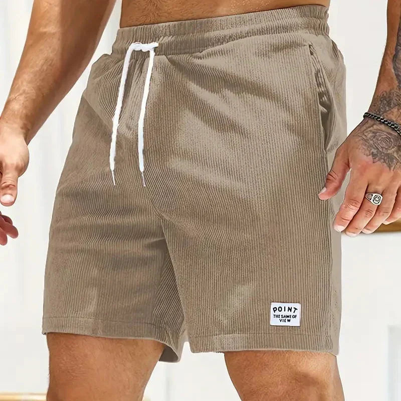 skirts : Luca – Short Décontracté en Velours Côtelé Léger avec Cordon de Serrage in van Seroa