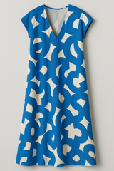 Chic Women's V-Neck Maxi Dress with an Elegant Silhouette
