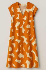 Chic Women's V-Neck Maxi Dress with an Elegant Silhouette