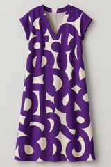 Chic Women's V-Neck Maxi Dress with an Elegant Silhouette