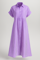 Schickes Damen-Midikleid mit praktischen Taschen