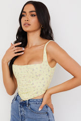 dresses : Nia | Corset Femme Clair Imprimé Floral Ajusté in van Seroa
