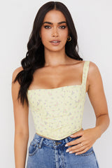 dresses : Nia | Corset Femme Clair Imprimé Floral Ajusté in van Seroa