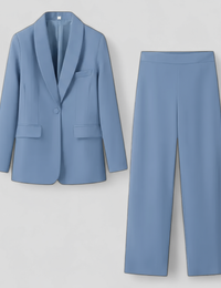 Ensemble Tailleur Pantalon Femme en Polyester