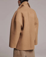 Manteau Long Femme Style Noir Polyester Autumn Collection