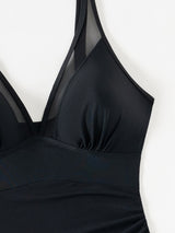 Maillot de Bain Femme Élégant 1 Pièce avec Sarong 6