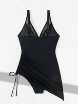 Maillot de Bain Femme Élégant 1 Pièce avec Sarong 8