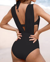 Zelda | Maillot de Bain Femme Sculptant Décolleté V