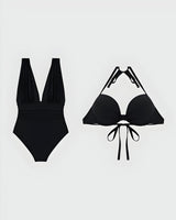 Zelda | Maillot de Bain Femme Sculptant Décolleté V