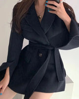 Manteau Ample avec Ceinture pour Femme Autumn Collection