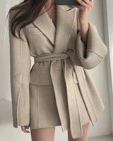 Manteau Ample avec Ceinture pour Femme Autumn Collection
