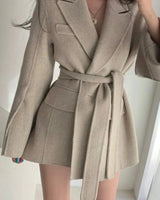 Manteau Ample avec Ceinture pour Femme Autumn Collection