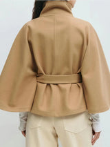 Manteau Cape Élégant en Laine 5