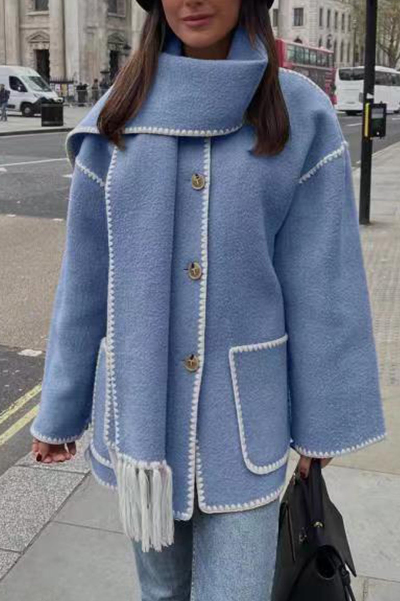 Manteau Châle Femme Élégant 11