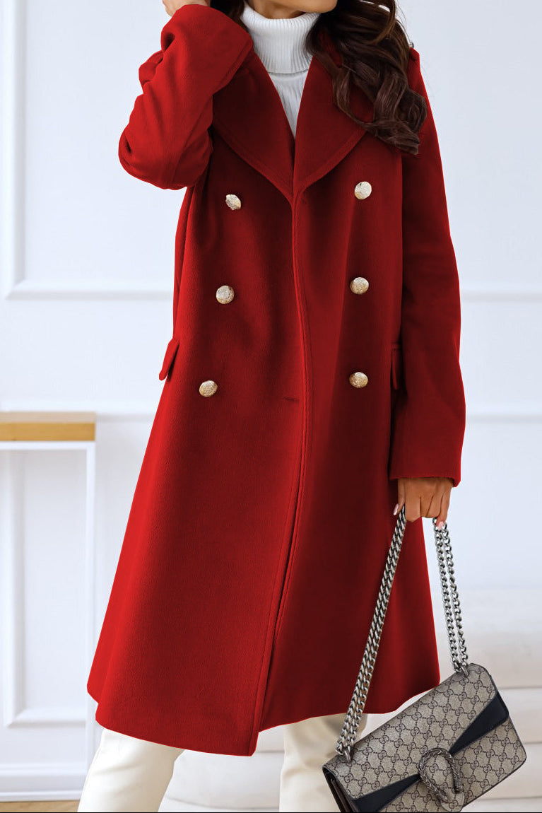 Manteau Femme Élégant à Double Boutonnage 10