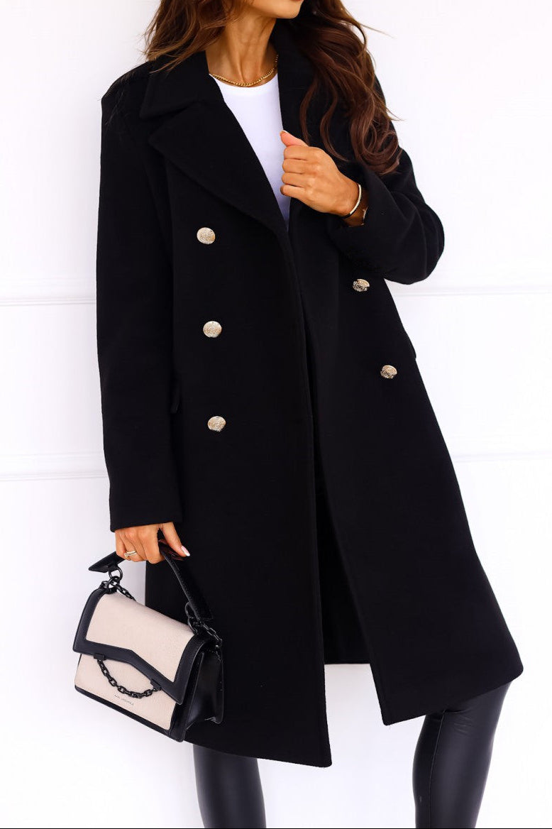 Manteau Femme Élégant à Double Boutonnage 2