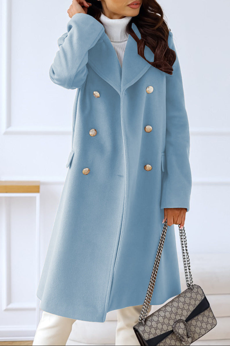 Manteau Femme Élégant à Double Boutonnage 9