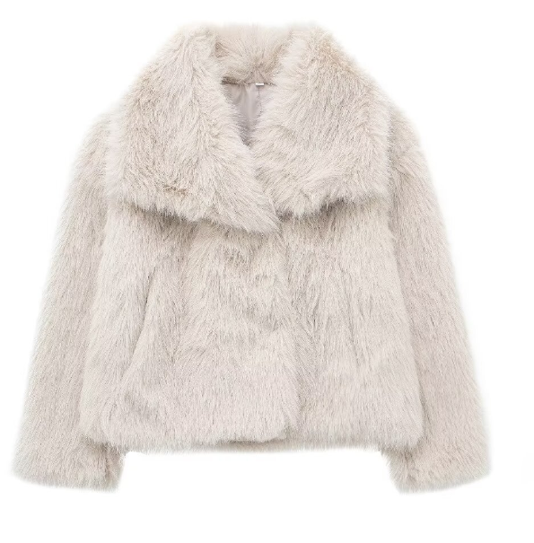 Manteau Femme Élégant en Fausse Fourrure 4
