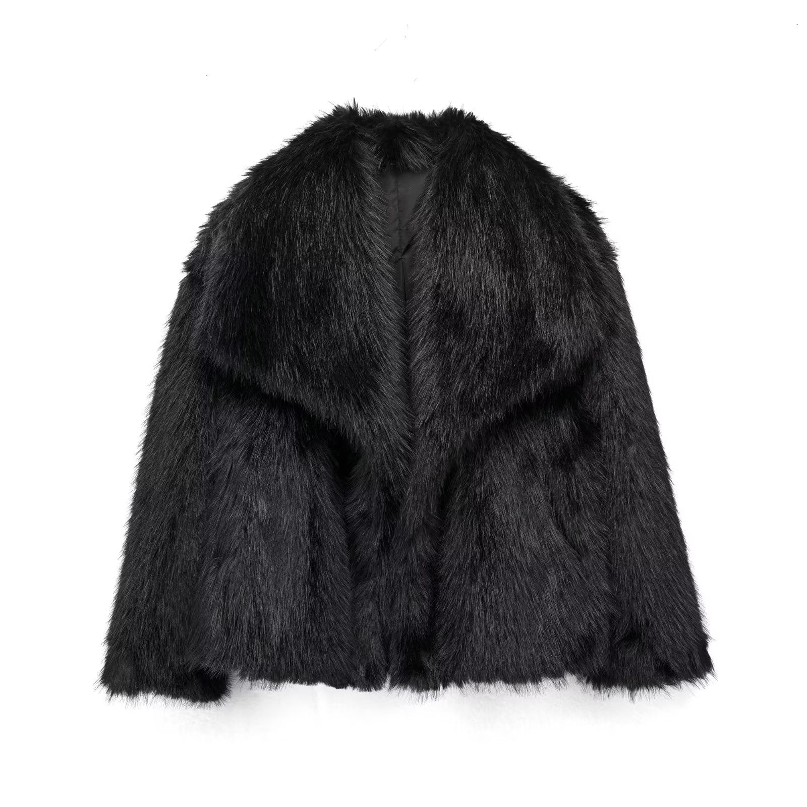 Manteau Femme Élégant en Fourrure Synthétique 3