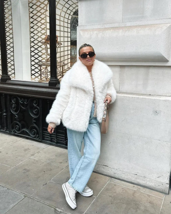 Manteau Femme Élégant en Fourrure Synthétique 9