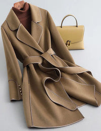 Eleganter Wollmantel für Damen, Herbstkollektion