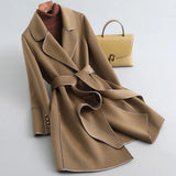 Manteau Femme Élégant en Laine 0