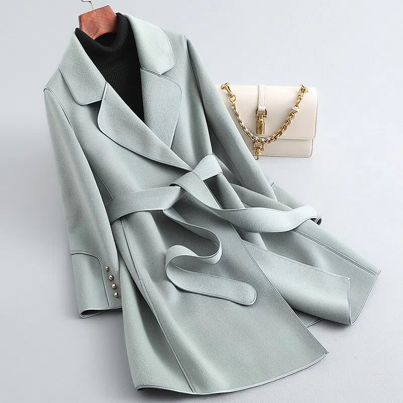 Manteau Femme Élégant en Laine 2