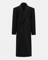 Manteau Femme Double Boutonnage Longue Laine