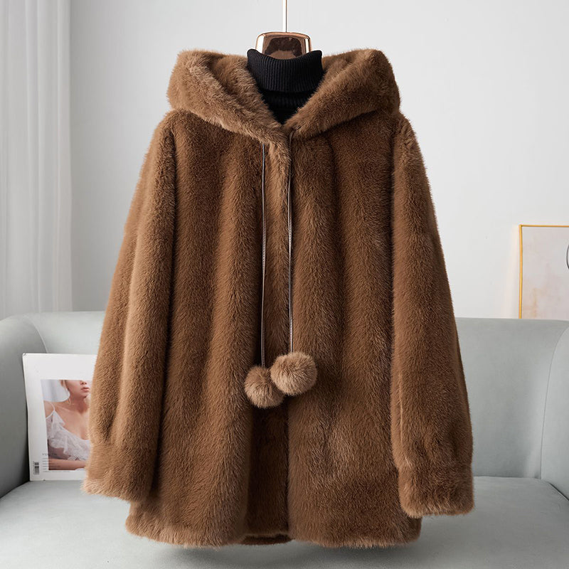 Manteau Hiver Femme À Capuche Décontracté 3