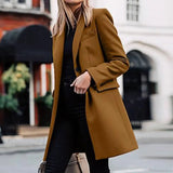 Manteau Hiver Femme Chic en Laine A-Ligne 2