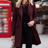Manteau Hiver Femme Chic en Laine A-Ligne 3