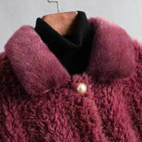 Manteau Hiver Femme Chic en Peau de Mouton 4