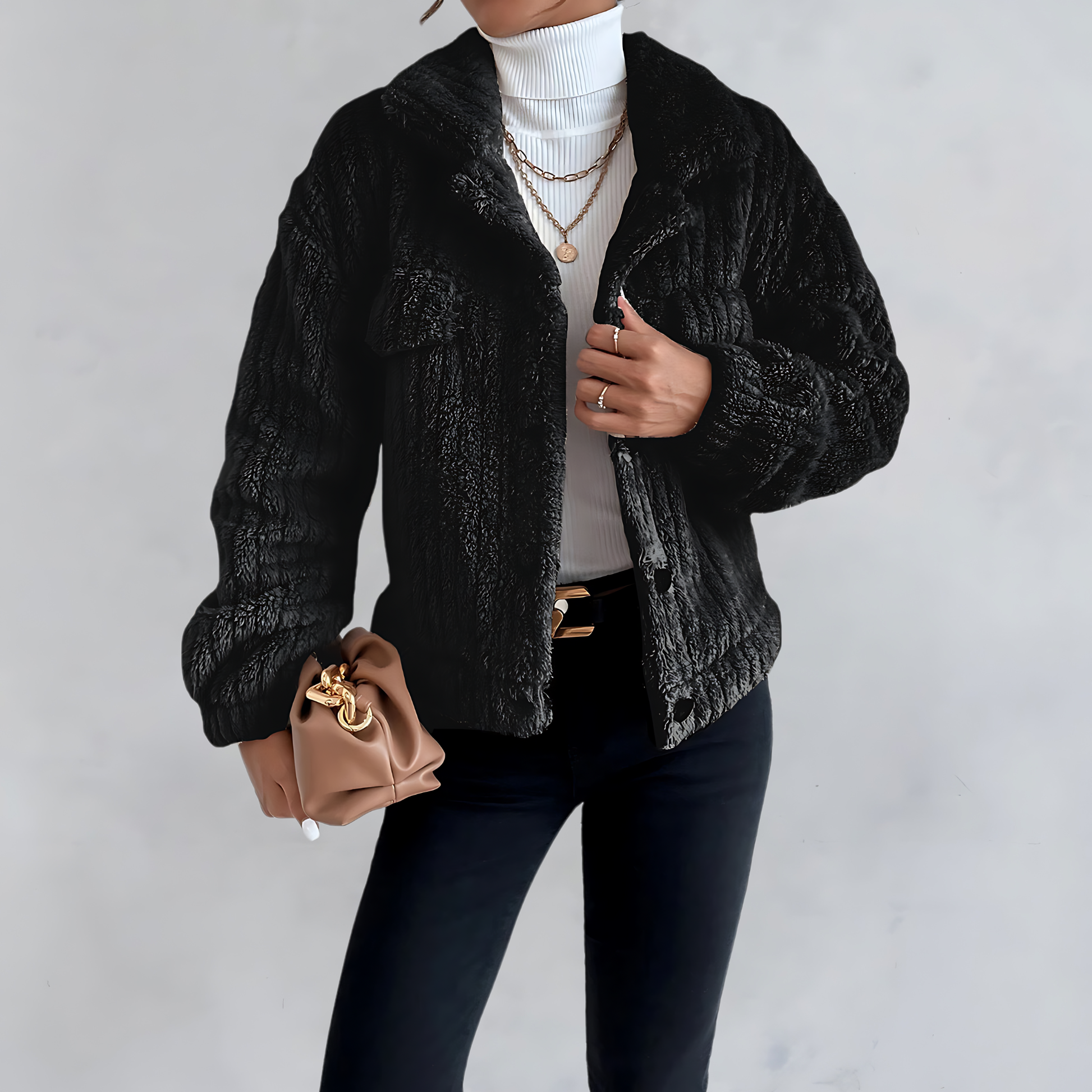 Manteau Hiver Femme Doux et Pratique 5