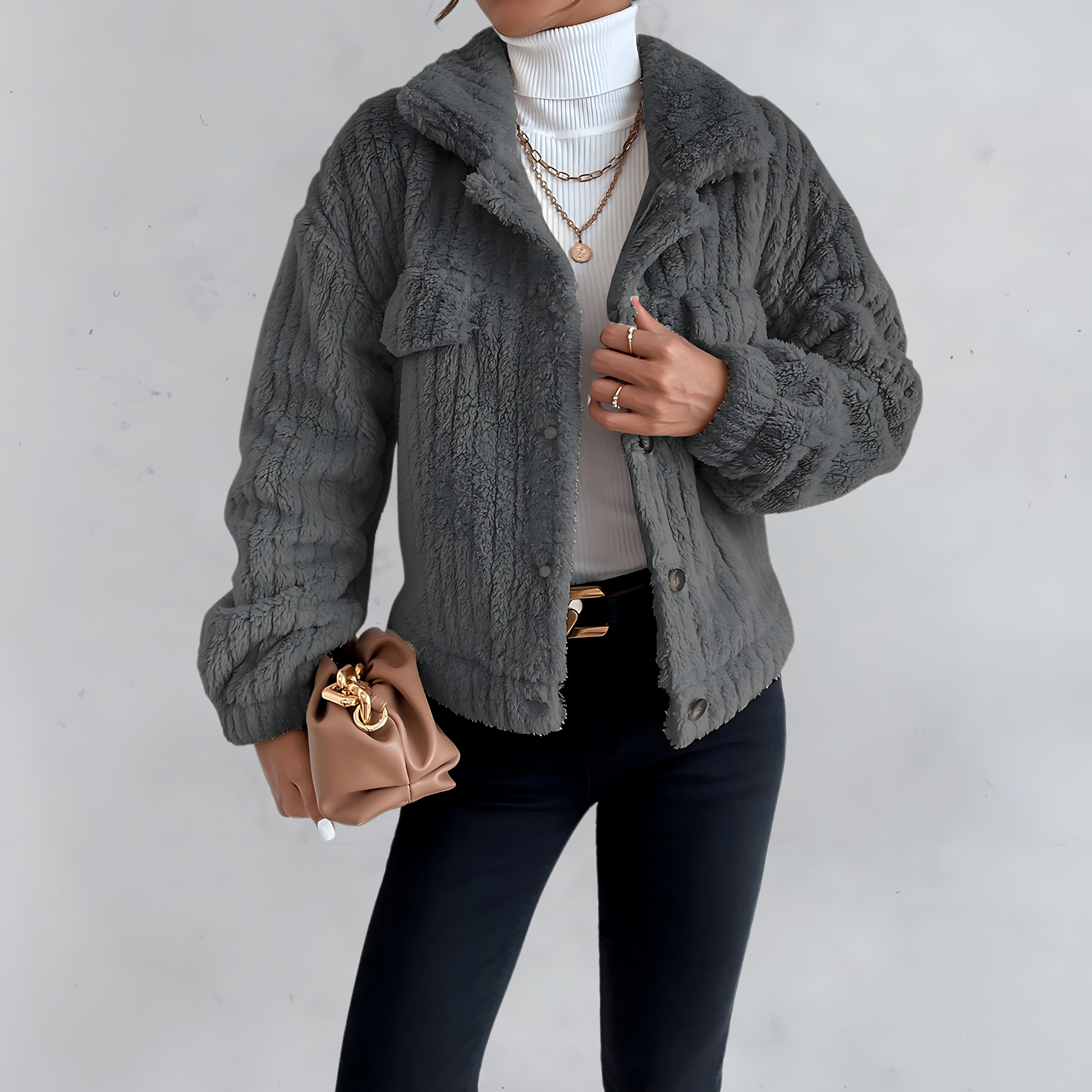 Manteau Hiver Femme Doux et Pratique 7