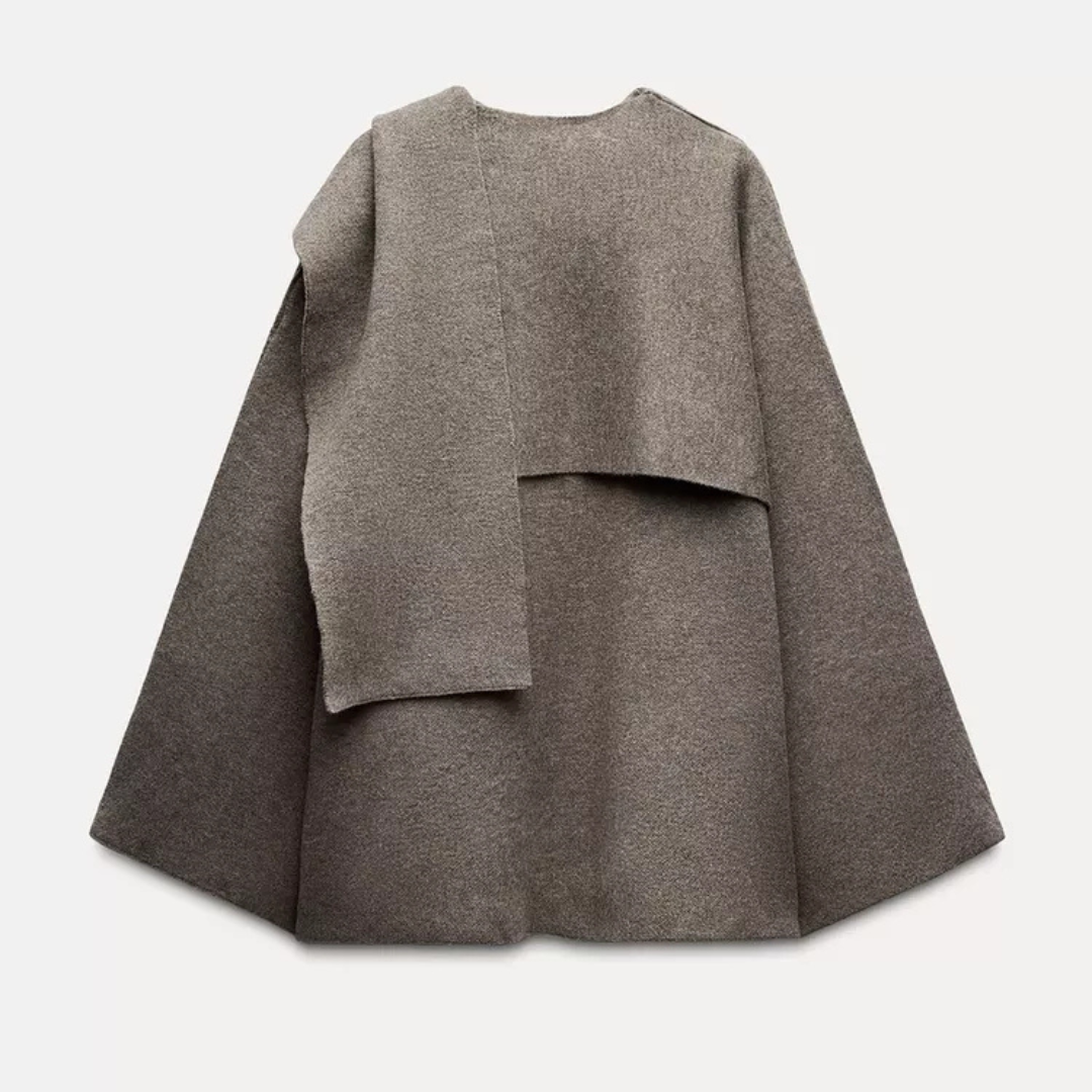 Manteau Hiver Femme Élégant Cape 4
