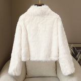 Manteau Hiver Femme Élégant Court 2