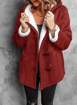 Manteau Hiver Femme Élégant Doublé Fourrure 3