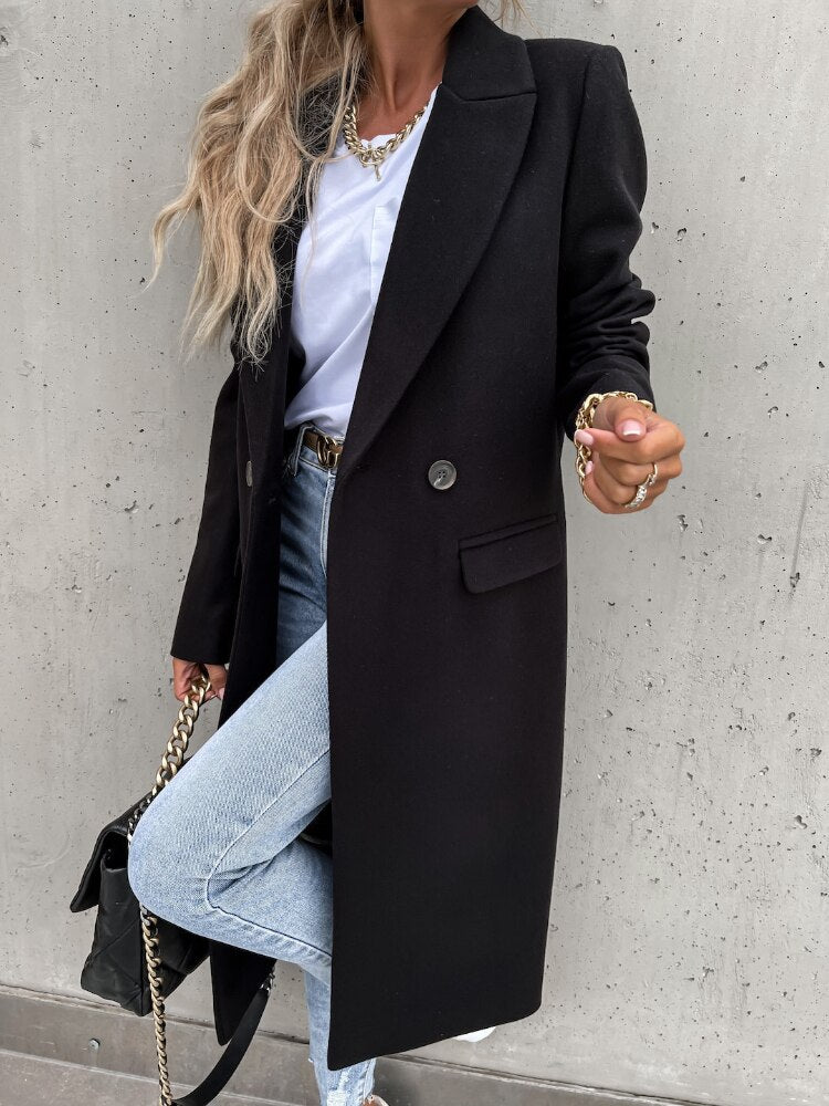 Manteau Hiver Femme Élégant Long 1