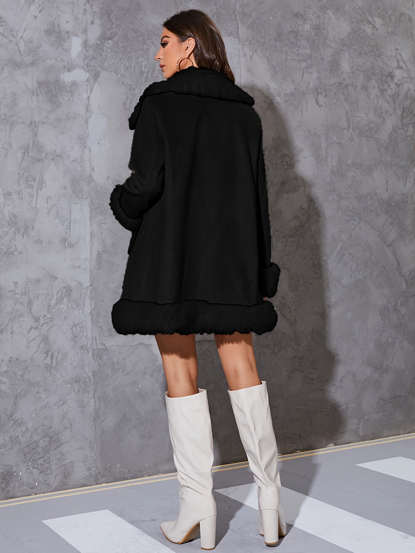 Manteau Hiver Femme Élégant Long 5